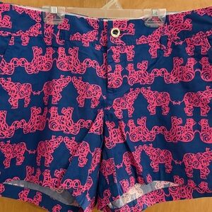 Lilly Pulitzer Blue and Pink Women Shorts